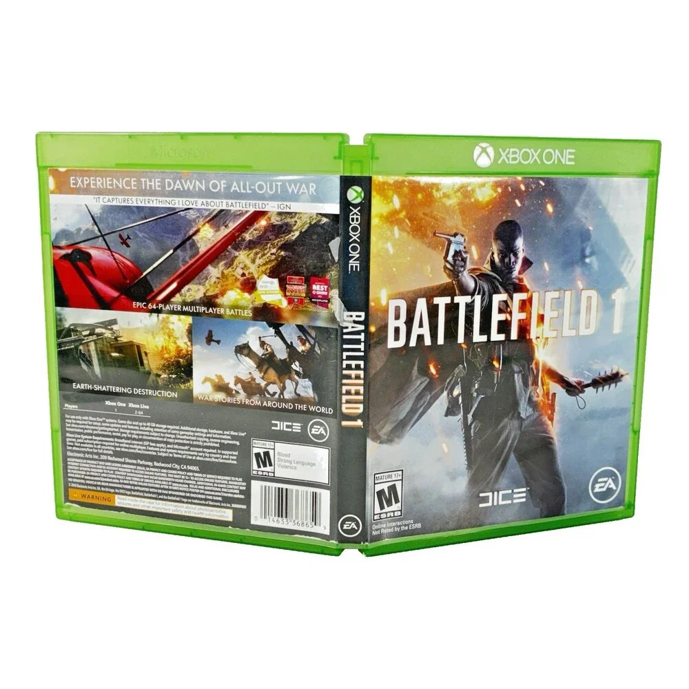 Battlefield 1 Microsoft Xbox One EA DICE with Insert Tested